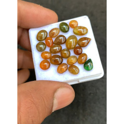 High Quality Natural Patrol Tourmaline Smooth Mix Shape Cabochons Gemstone For Jewelry