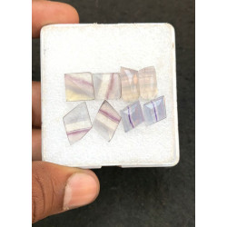 High Quality Natural Fluorite Step Cut Fancy Shape Cabochons Gemstone For Jewelry