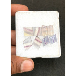 High Quality Natural Fluorite Step Cut Fancy Shape Cabochons Gemstone For Jewelry