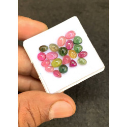 High Quality Natural Tourmaline Smooth Mix Shape Cabochons Gemstone For Jewelry