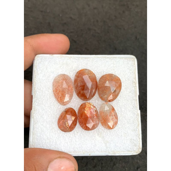 High Quality Natural Sunstone Moonstone Rose Cut Fancy Shape Cabochon Gemstone For Jewelry