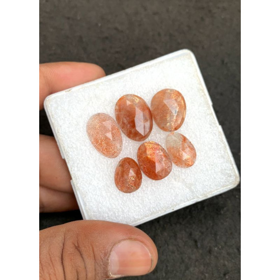 High Quality Natural Sunstone Moonstone Rose Cut Fancy Shape Cabochon Gemstone For Jewelry