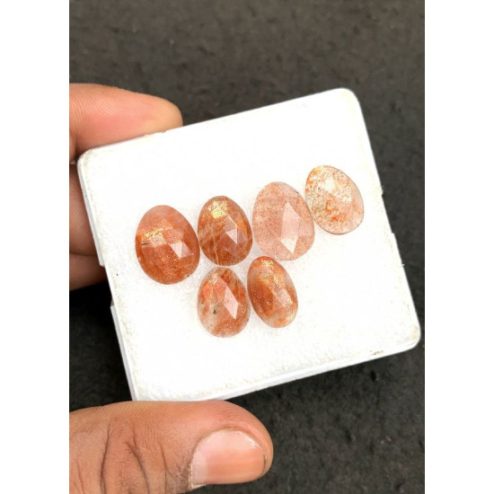 High Quality Natural Sunstone Moonstone Rose Cut Fancy Shape Cabochon Gemstone For Jewelry