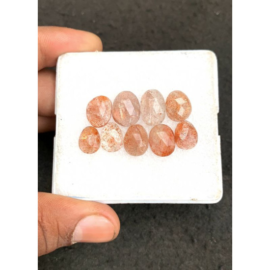 High Quality Natural Sunstone Moonstone Rose Cut Fancy Shape Cabochon Gemstone For Jewelry