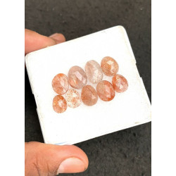 High Quality Natural Sunstone Moonstone Rose Cut Fancy Shape Cabochon Gemstone For Jewelry