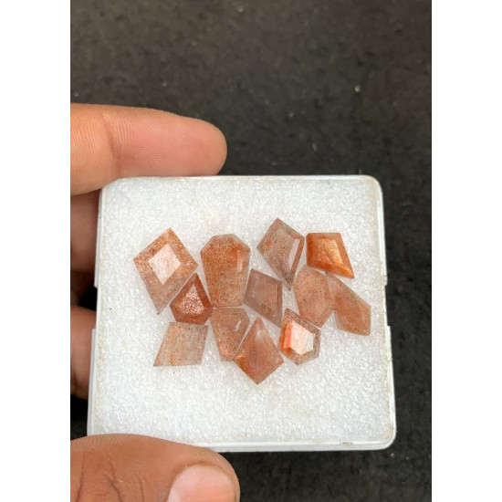 High Quality Natural Sunstone Step Cut Fancy Shape Cabochons Gemstone For Jewelry