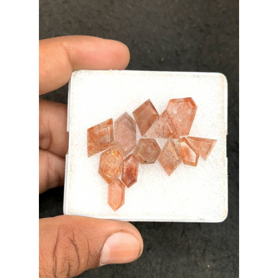 High Quality Natural Sunstone Step Cut Fancy Shape Cabochons Gemstone For Jewelry