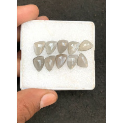 High Quality Natural Grey Moonstone Rose Cut Fancy Shape Cabochons Gemstone For Jewelry