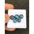 High Quality Natural Teal Green Kyanite Smooth Round Shape Cabochons Gemstone For Jewelry