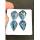 High Quality Natural Teal Green Kyanite Rose Cut Fancy Shape Cabochons Gemstone For Jewelry