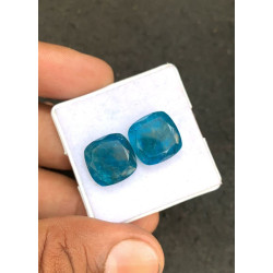 High Quality Natural Apatite and Crystal Doublet Step Cut Cushion Shape Cabochons Gemstone For Jewelry