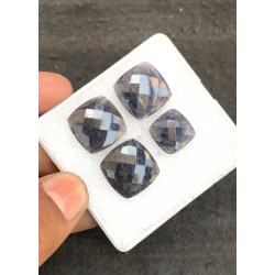 High Quality Natural Aventurine Both Side Checker Cut Cushion Shape Cabochons Gemstone For Jewelry