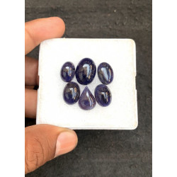 High Quality Natural Iolite Smooth Mix Shape Cabochons Gemstone For Jewelry