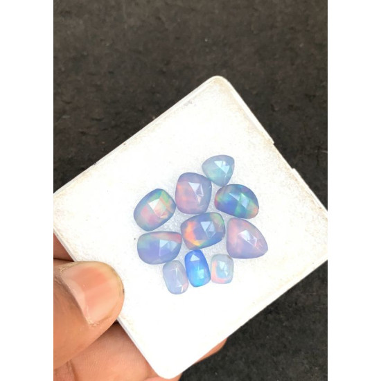 High Quality Aurora Opal and Crystal Doublet Rose Cut Fancy Shape Cabochons Gemstone For Jewelry