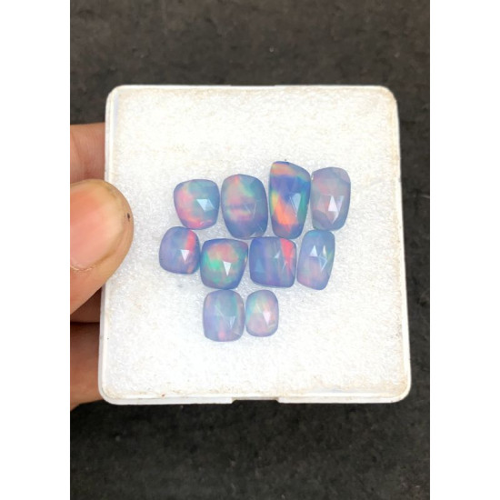 High Quality Aurora Opal and Crystal Doublet Rose Cut Fancy Shape Cabochons Gemstone For Jewelry