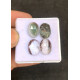 High Quality Natural Herkimer Lodolite Rose Cut Oval Shape Cabochons Gemstone For Jewelry