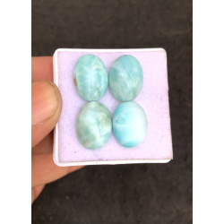 High Quality Natural Larimar Rose Cut Oval Shape Cabochons Gemstone For Jewelry