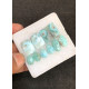 High Quality Natural Larimar Rose Cut Pair Mix Shape Cabochons Gemstone For Jewelry