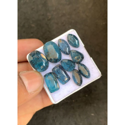 High Quality Natural Teal Green Kyanite Step Cut Pair Fancy Shape Cabochons Gemstone For Jewelry