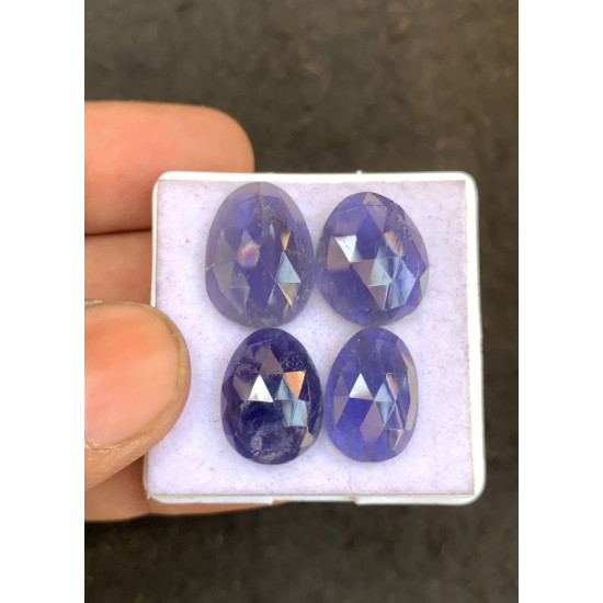 High Quality Natural Iolite Rose Cut Fancy Shape Cabochons Gemstone For Jewelry