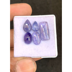 High Quality Natural Tanzanite Smooth Mix Shape Cabochons Gemstone For Jewelry