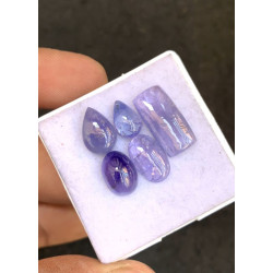 High Quality Natural Tanzanite Smooth Mix Shape Cabochons Gemstone For Jewelry