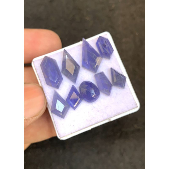 High Quality Natural Iolite Step Cut Fancy Shape Cabochons Gemstone For Jewelry