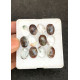 High Quality Natural Herkimer Lodolite Rose Cut Oval Shape Cabochons Gemstone For Jewelry