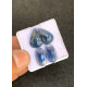 High Quality Natural Blue Sapphire Rose Cut Pair Fancy Shape Cabochons Gemstone For Jewelry