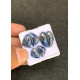 High Quality Natural Blue Sapphire Rose Cut Pair Fancy Shape Cabochons Gemstone For Jewelry