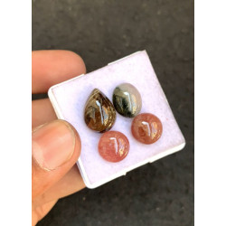 High Quality Natural Tourmaline Smooth Mix Shape Cabochons Gemstone For Jewelry