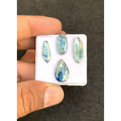 High Quality Natural Bio Color Mint Kyanite Rose Cut Mix Shape Cabochons Gemstone For Jewelry