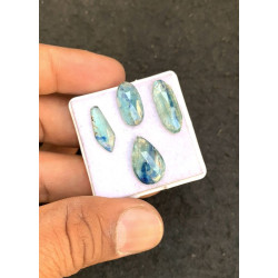 High Quality Natural Bio Color Mint Kyanite Rose Cut Mix Shape Cabochons Gemstone For Jewelry