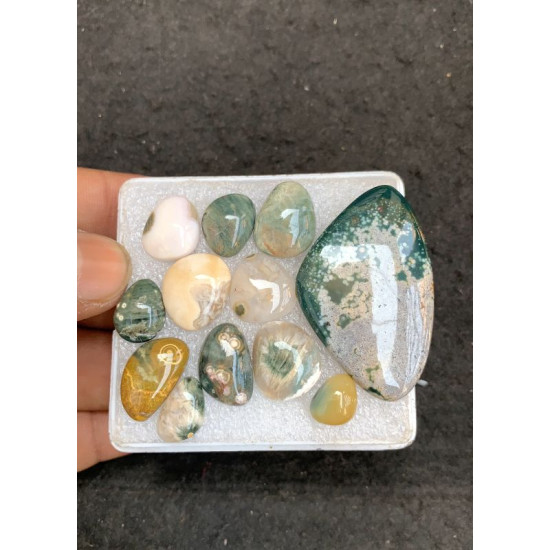 High Quality Natural Ocean Jasper Smooth Mix Shape Cabochons Gemstone For Jewelry