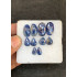 High Quality Natural Blue Sapphire Rose Cut Pair Fancy Shape Cabochons Gemstone For Jewelry