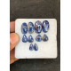 High Quality Natural Blue Sapphire Rose Cut Pair Fancy Shape Cabochons Gemstone For Jewelry