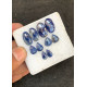 High Quality Natural Blue Sapphire Rose Cut Pair Fancy Shape Cabochons Gemstone For Jewelry