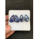 High Quality Natural Blue Sapphire Rose Cut Pair Fancy Shape Cabochons Gemstone For Jewelry