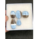 High Quality Natural Peruvian Blue Opal Smooth Mix Shape Cabochons Gemstone For Jewelry