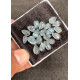 High Quality Natural Aquamarine Hand Craved Leaf Shape Cabochons Gemstone For Jewelry