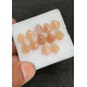 High Quality Natural Peach Moonstone Hand Craved Leaf  Shape Cabochons Gemstone For Jewelry