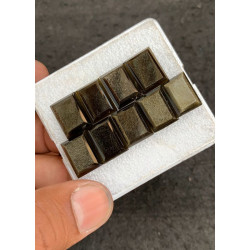 High Quality Natural Golden Obsidian Step Cut Rectangle Shape Gemstone For Jewelry