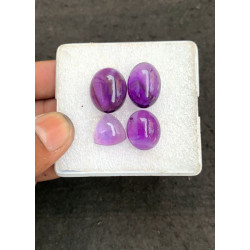 High Quality Natural Amethyst Smooth Mix Shape Cabochons Gemstone For Jewelry