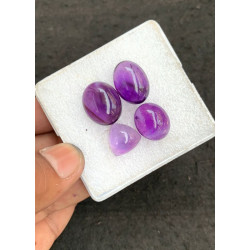 High Quality Natural Amethyst Smooth Mix Shape Cabochons Gemstone For Jewelry