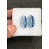 High Quality Natural Bio Color Aqua Kyanite Rose Cut Oval Shape Cabochons Gemstone For Jewelry