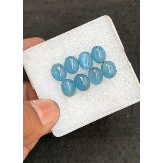 High Quality Natural Indicolite Kyanite Smooth Oval Shape Cabochons Gemstone For Jewelry