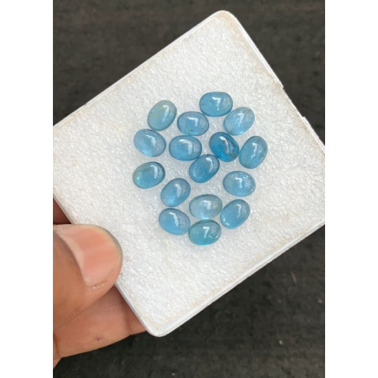 High Quality Natural Indicolite Kyanite Smooth Oval Shape Cabochons Gemstone For Jewelry