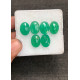 High Quality Natural Green Onyx Rose Cut Oval Shape Cabochons Gemstone For Jewelry