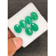 High Quality Natural Green Onyx Rose Cut Oval Shape Cabochons Gemstone For Jewelry