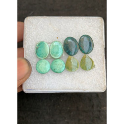 High Quality Natural Tibetan Turquoise Smooth Pair Mix Shape Cabochons Gemstone For Jewelry